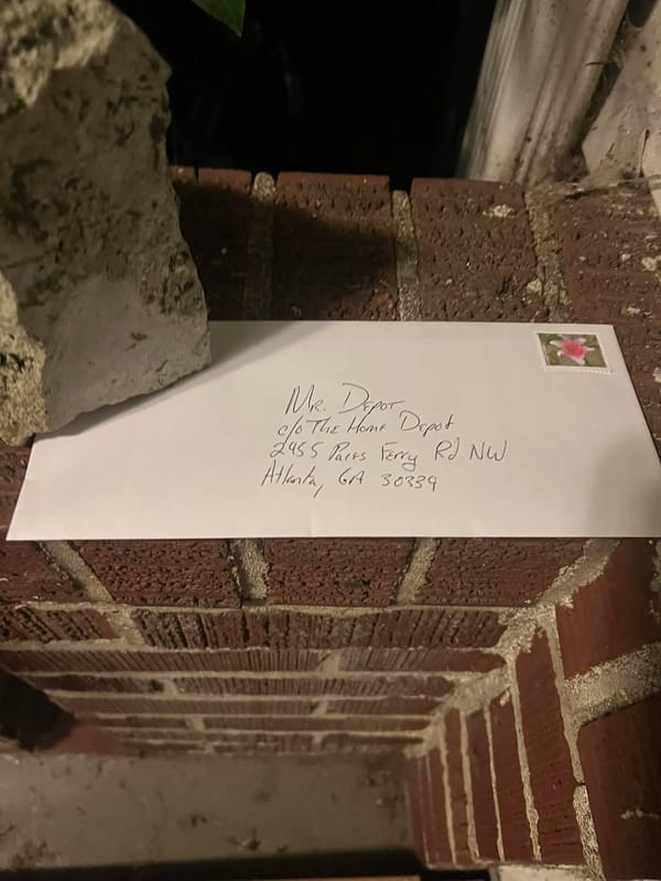 Dear Mr. Depot